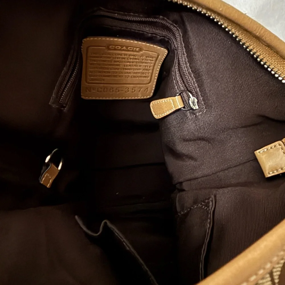 Coach Brown and Tan Crossbody Bag - Picture 5 of 6